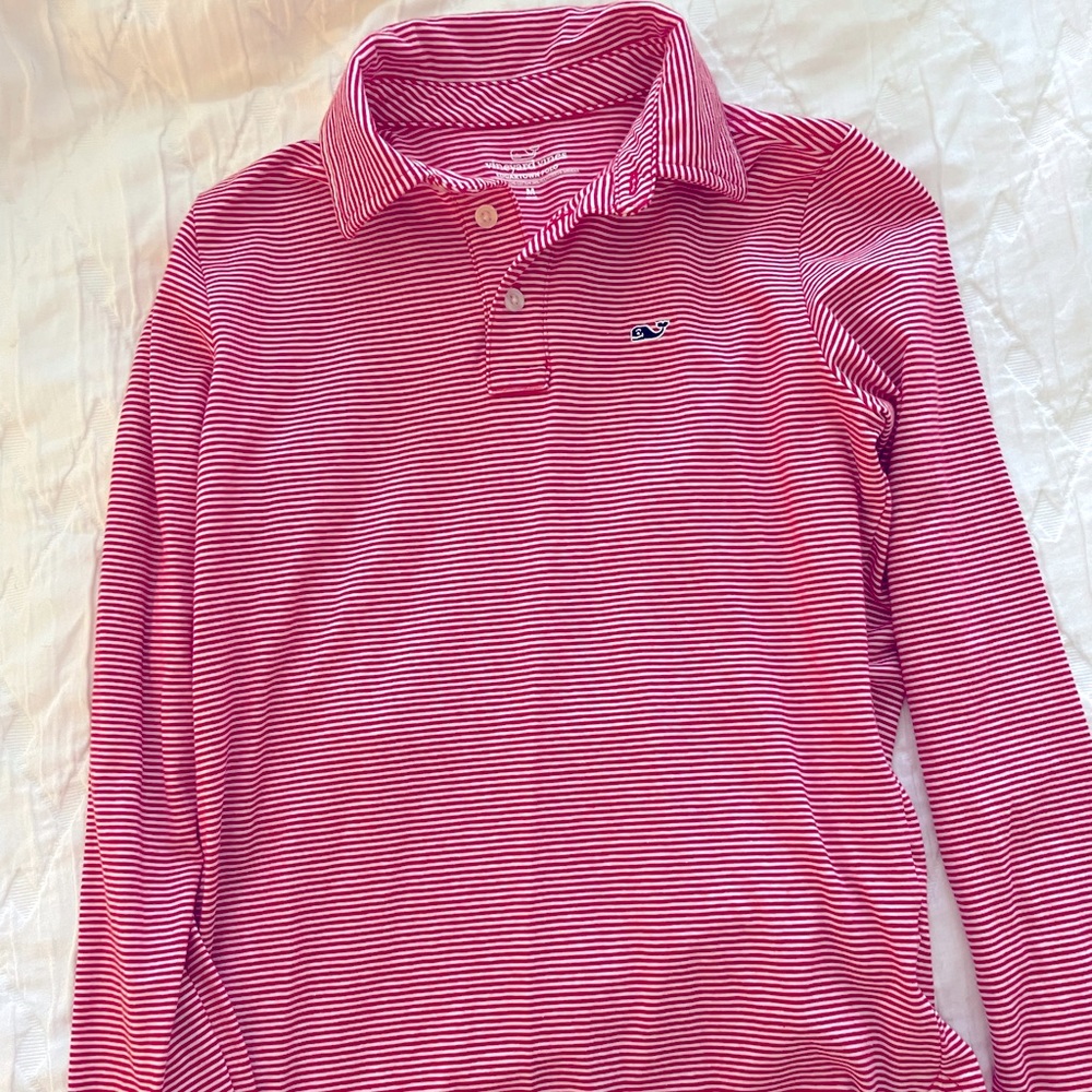 Boys vineyard vines long sleeve polo M